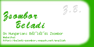 zsombor beladi business card
